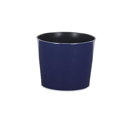 Cheungs 7 in. Round Planter with A Tapered Body - Navy Blue PP-102NB